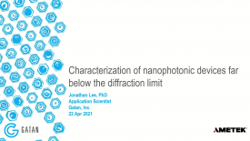 Characterization of nanophotonic devices far below the diffraction limit workshop