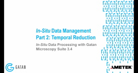 In-situ data processing with GMS 3.4: In-situ data management, Part 2 – Temporal reduction