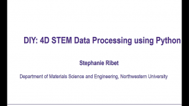 NUANCE Workshop on 4D STEM: Data Processing using Python