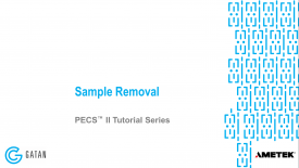 Sample removal with the PECS II